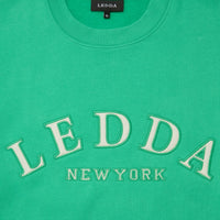 LEDDA Oversized Varsity Sweatshirt Green