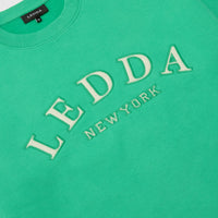 LEDDA Oversized Varsity Sweatshirt Green
