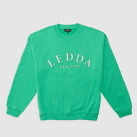 LEDDA Oversized Varsity Sweatshirt Green