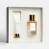 Our Ledda gift set is composed of a hand cream and a fragrance